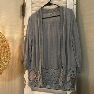 BKE Gimmicks chambray kimono